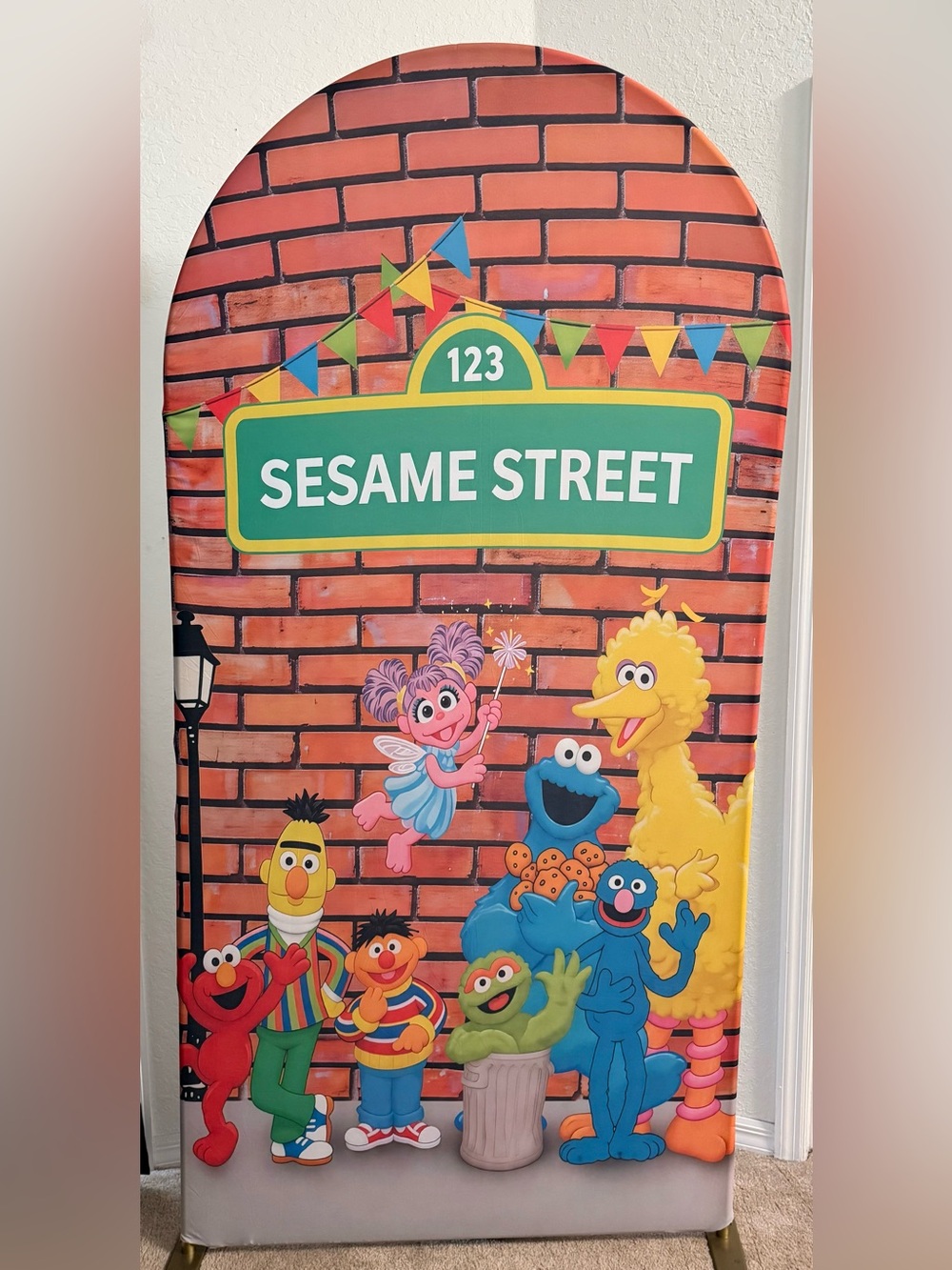 Sesame Street Arch Backdrop Cover